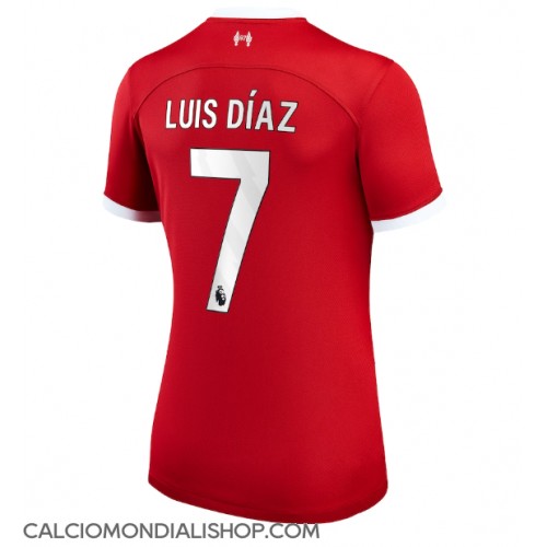 Maglie da calcio Liverpool Luis Diaz #7 Prima Maglia Femminile 2023-24 Manica Corta
